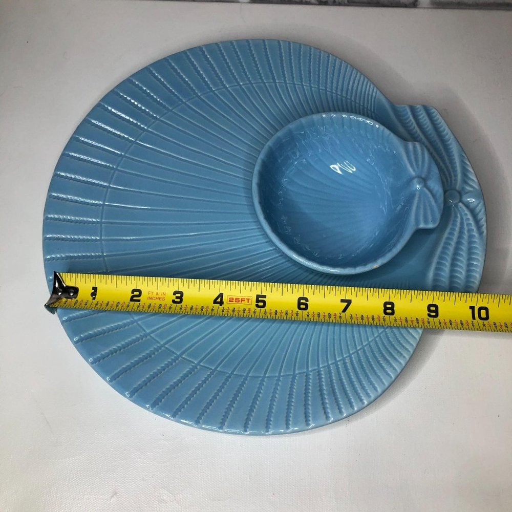 Blue Shell Chip and Dip Plate - Picture 5 of 6